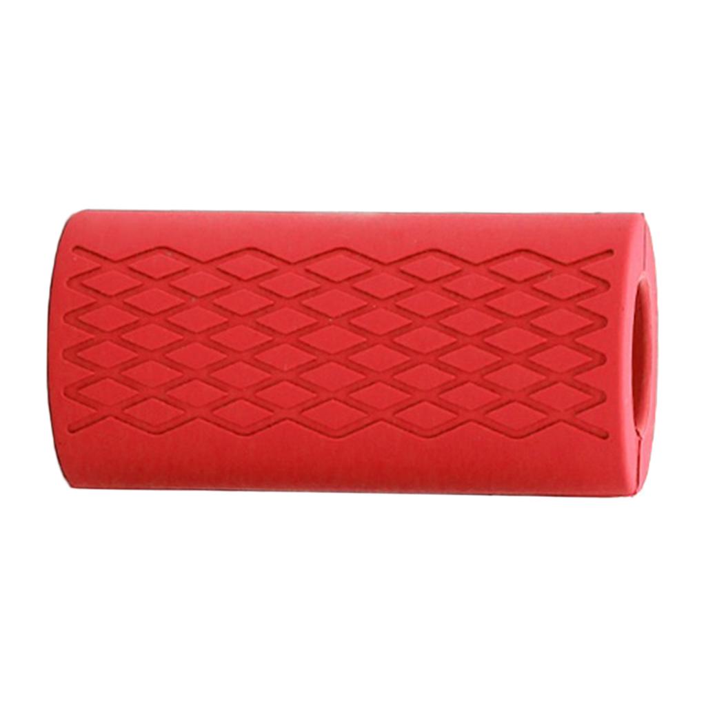 2Pc Silicone Barbell Grips Fitness Gym Wrap Bar Arm Muscle Builder Dumbbell Grip