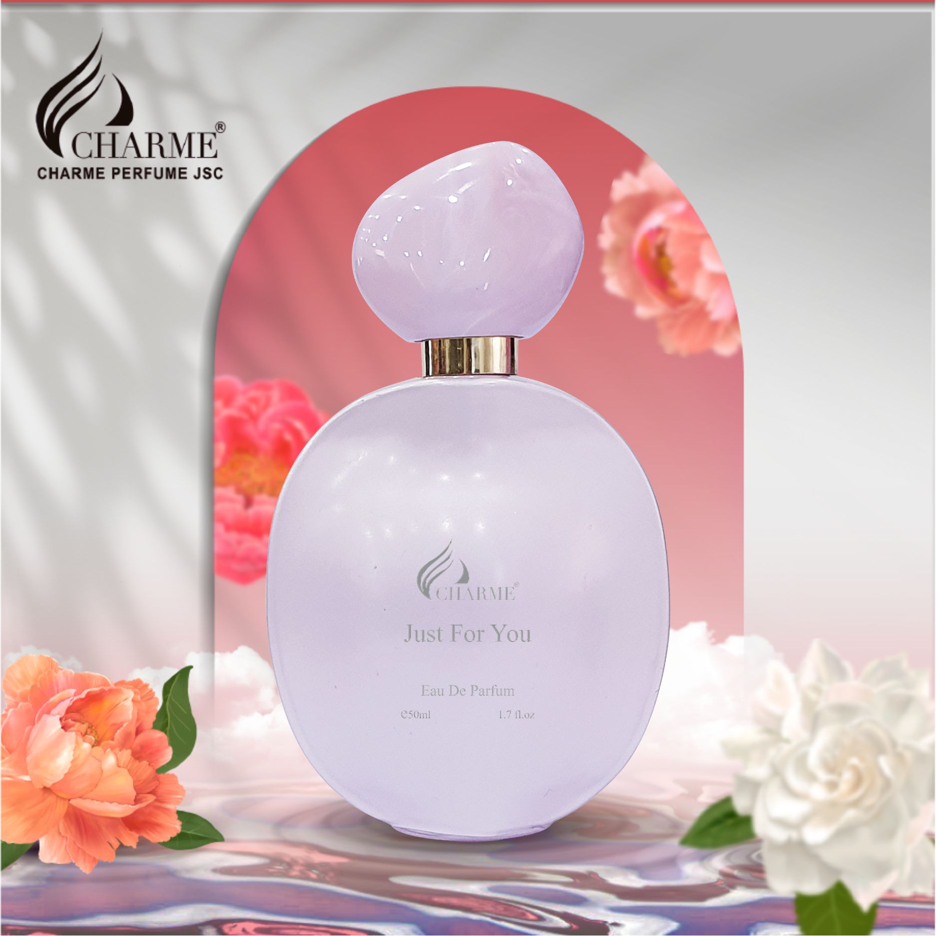 Nước hoa nữ thơm lâu, Charme Just For You, lãng mạn và tinh nghịch, cho nàng thêm tự tin, 50ml