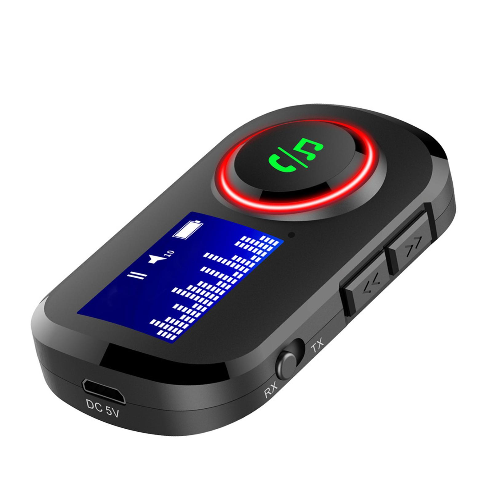 Bluetooth 5.0  and Receiver Audio Adapter w/ Display Screen