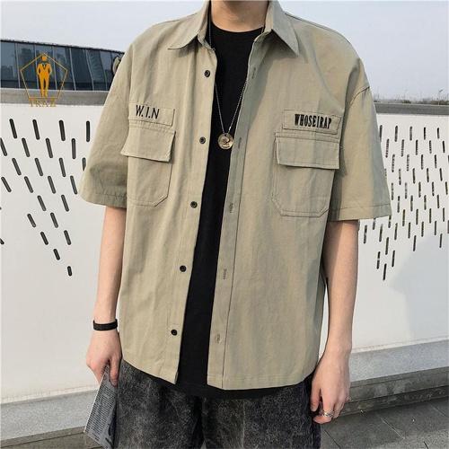Áo Sơ Mi Nam Nữ Unisex TRAZ Basic Chất Kaki Cao Cấp Form Rộng Cực Đẹp Khoác Ngoài