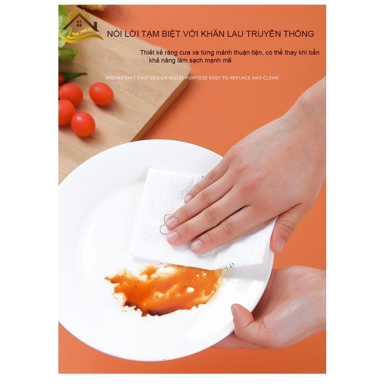 Cuộn Giấy Lau Đa Năng, Cuộn Khăn Giấy Thấm Dầu Mỡ Nhà Bếp Có Thể Giặt Tái Sử Dụng Được