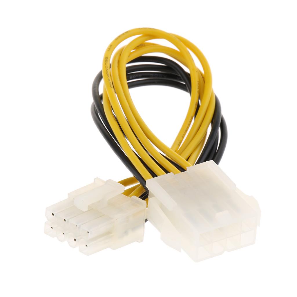 Computer 8 Pins Motherboard ATX Power Supply Extension Cable Male to Female