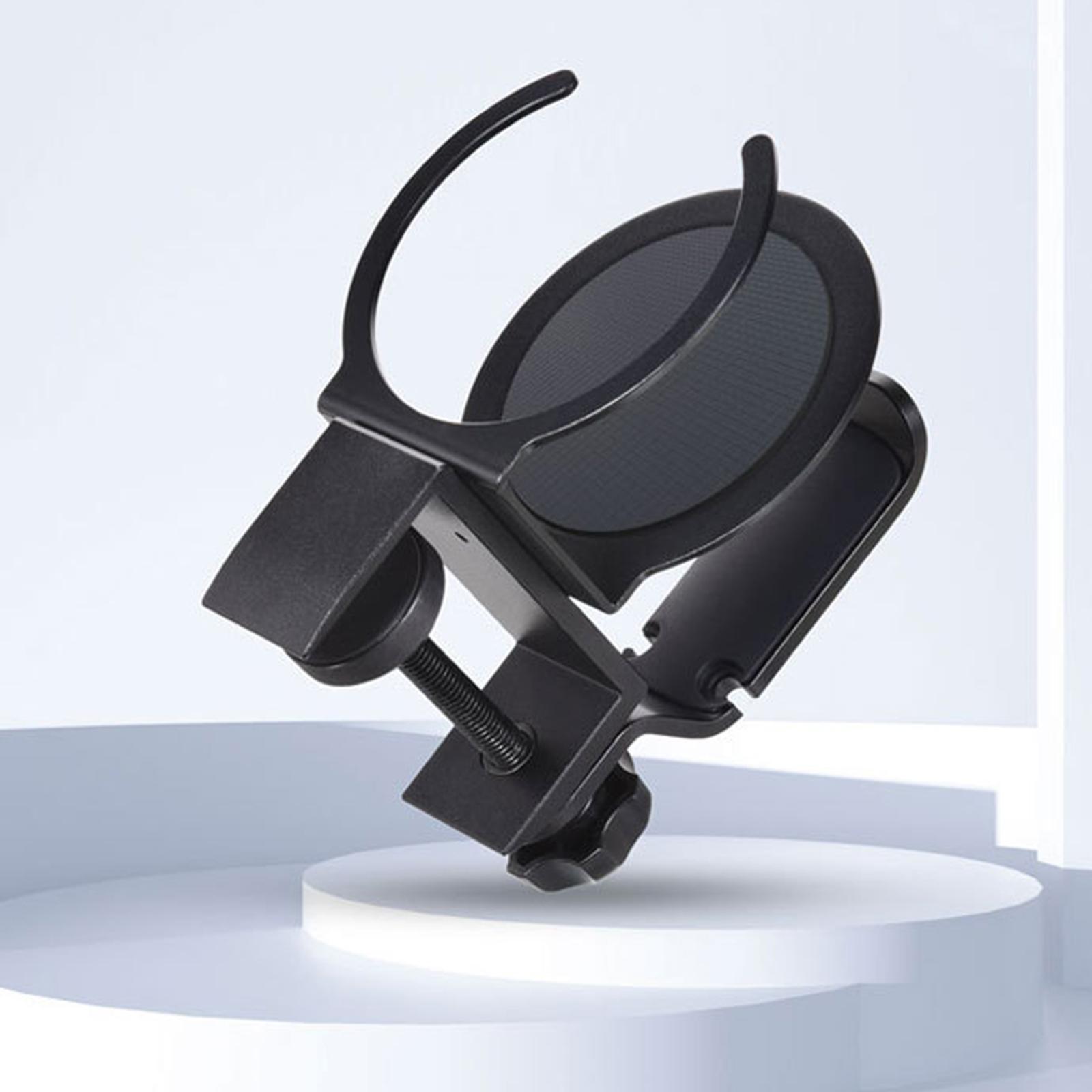 Headphone Hanger Cup Holder Headphone Hook Headphone Hook Cable Clip Black