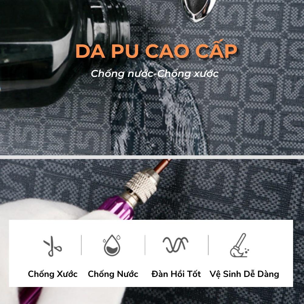 Cặp da công sở Cặp văn phòng Cao Cấp PUFANDAISHU Chất liệu Da PU cực bền,Cặp Đựng Laptop 14inh,Vệ sinh dễ dàng