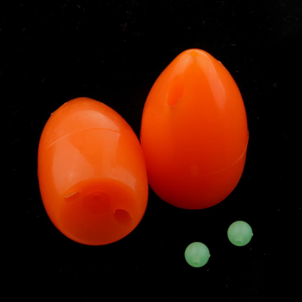 2pcs Bombarda Float Carp Coarse Trout Bass Sea Lure Fishing Tackle Orange