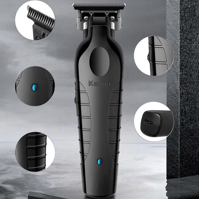 Tông Đơ Chấn Viền, Tông Đơ Khắc KEMEI 2299 Siêu Nét Gọn Đẹp Bền Chuyên Nghiệp Cho Salon, Barber Tóc