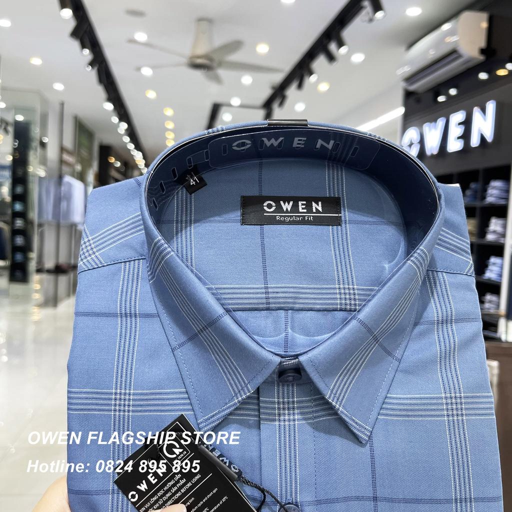 Áo Sơ mi Owen nam dài tay dáng Regular mềm mịn mát Mã AR220814DT