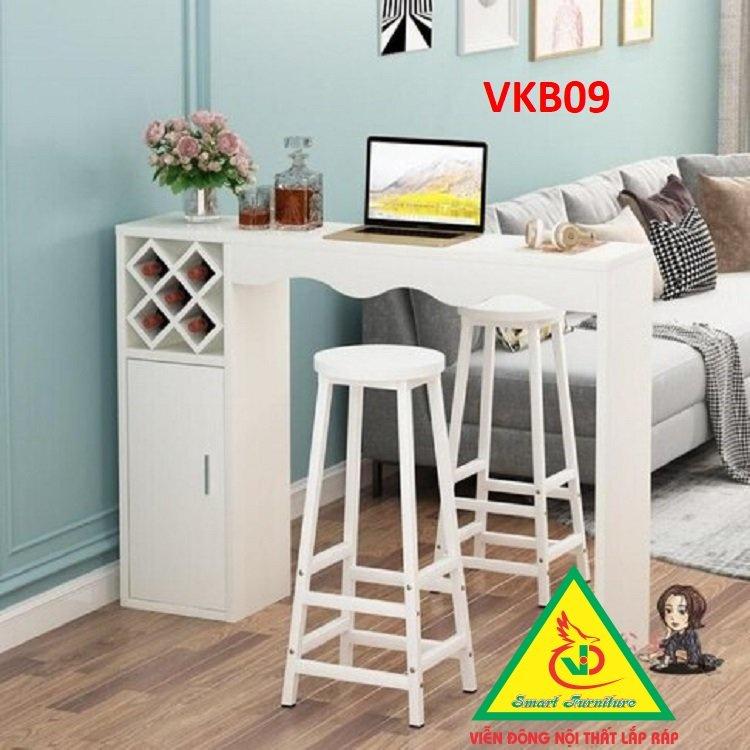 Quầy bar mini kết hợp tủ rượu VKB09 - Nội thất lắp ráp Viendong Adv