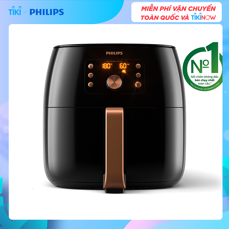 Nồi Chiên Không Dầu Philips HD9860/90 - Hàng Chính Hãng