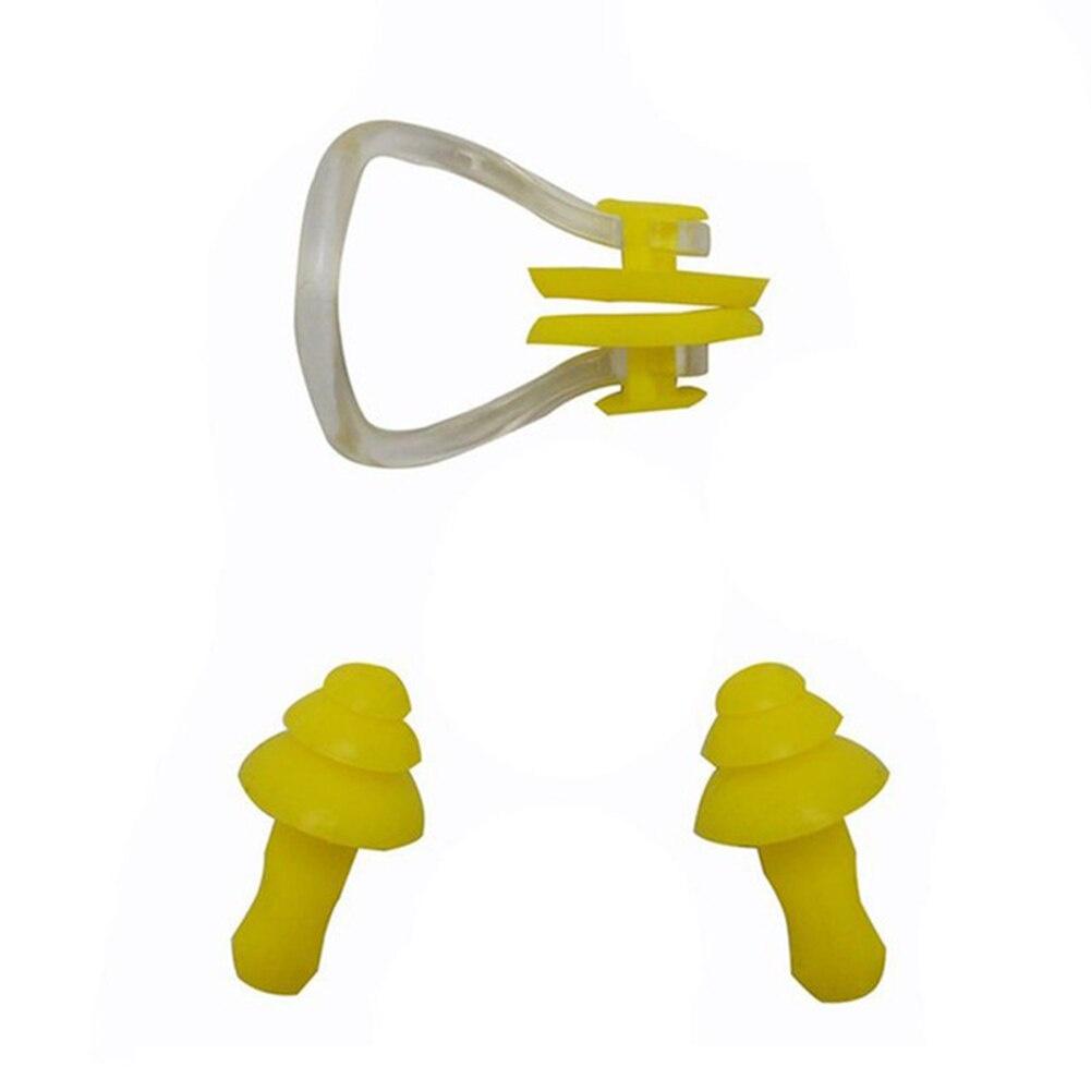 Waterproof Soft Swimming Earplugs Nose Clip Protective Prevent Water Sport Protection Ear Plug Silicone Swim Dive Equipment