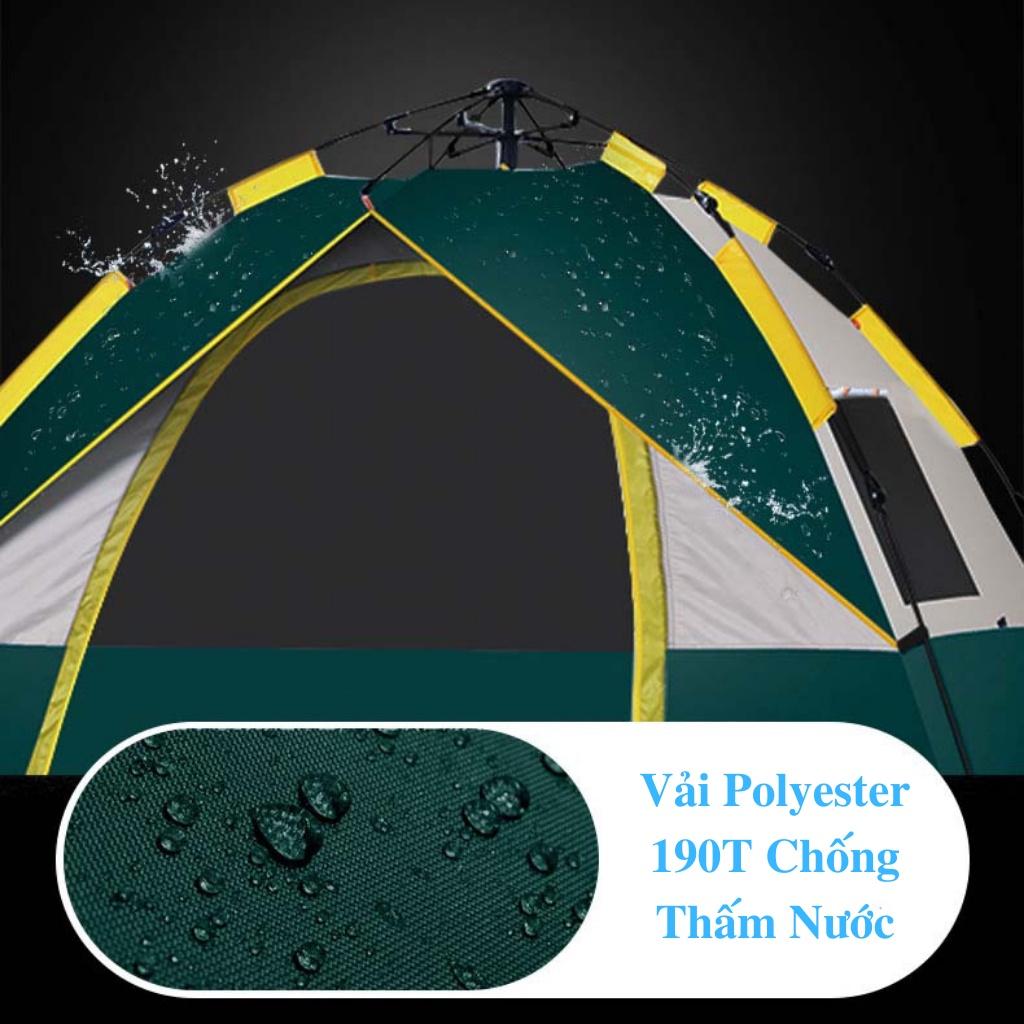 Lều Cắm Trại Du Lịch Tự Bung 4-6 người, Lều Dã Ngoại Ngoài Trời Chống Thấm Nước, Chống Tia Tử Ngoại