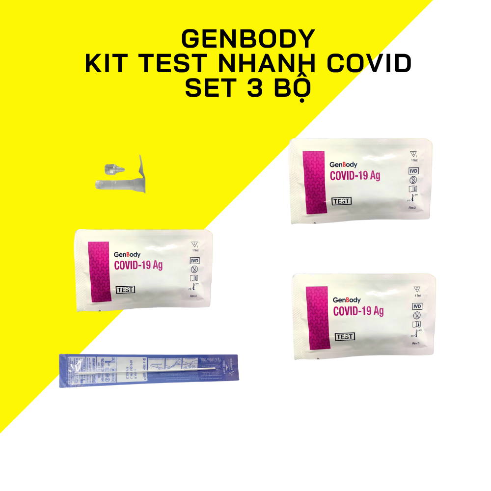 Kit test GenBody COVID-19 Ag - Hàn Quốc (combo 3 bộ kit)