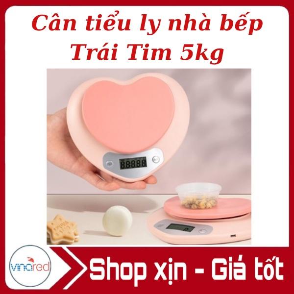 Cân tiểu ly nhà bếp Trái Tim 5kg
