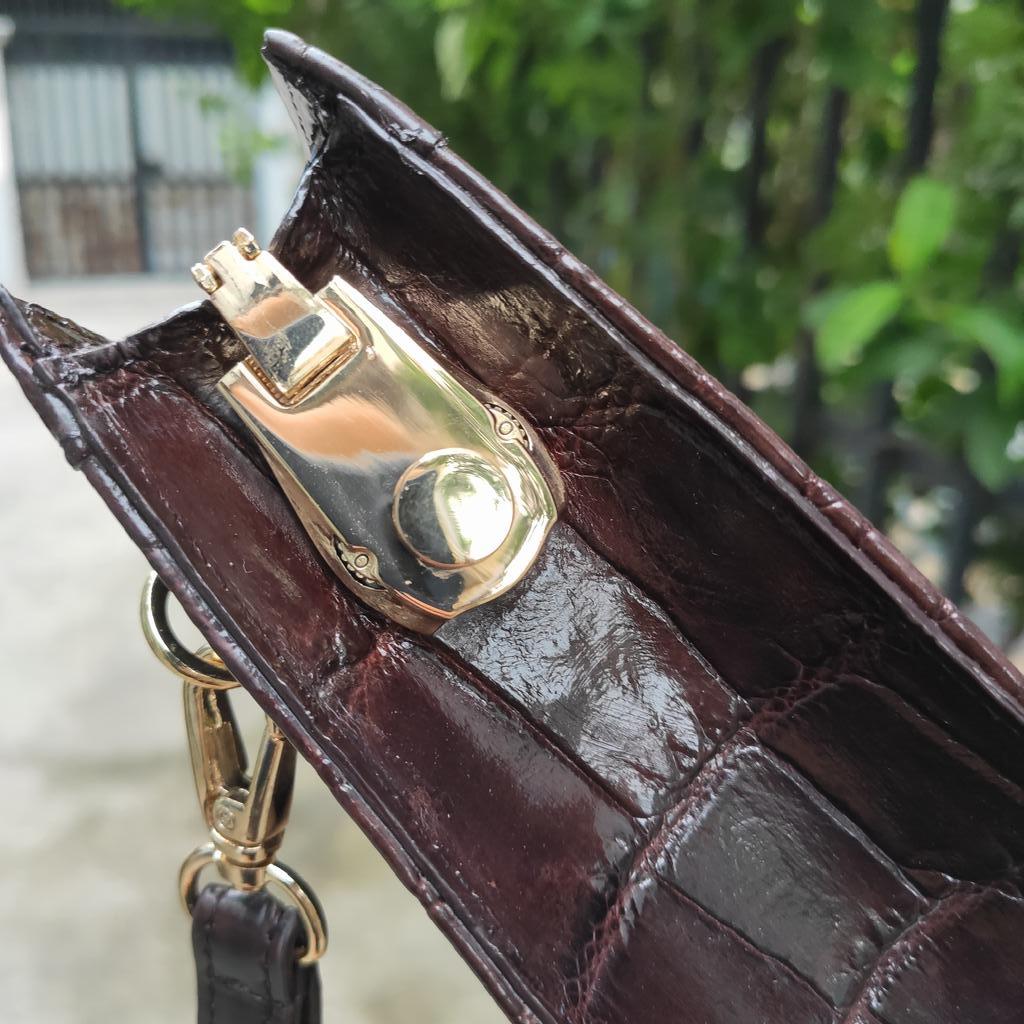 Kẹp nách Da Bụng Cá Sấu đẹp nhẹ nhàng