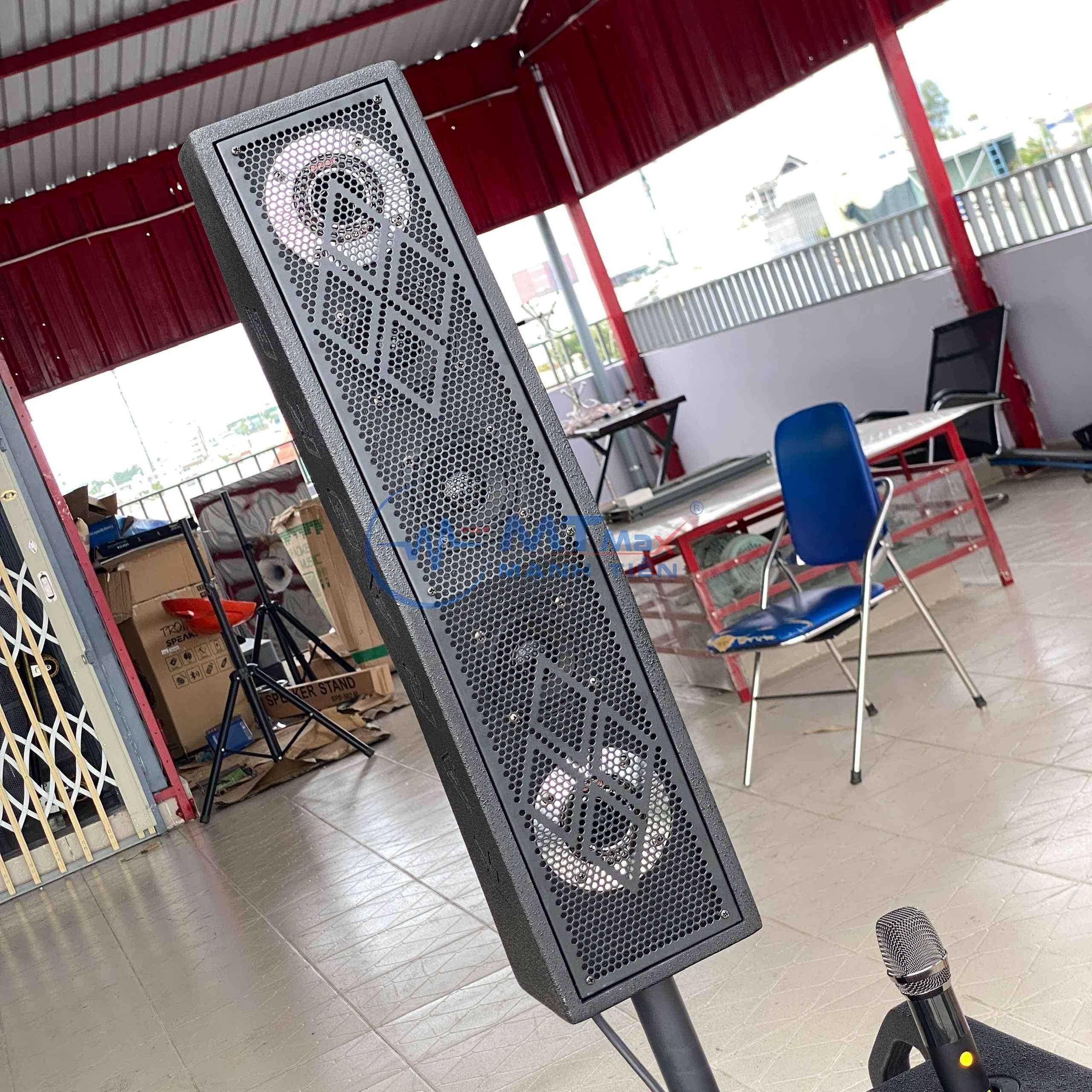 Loa Dê Cụ kèm loa colum cột MTMAX BK46 - Công Suất 500W - Trang Bị Bass 50cm siêu trầm kèm 2 micro cao cấp karaoke gia đình sân khấu hội nghị ngoài trời hàng chính hãng