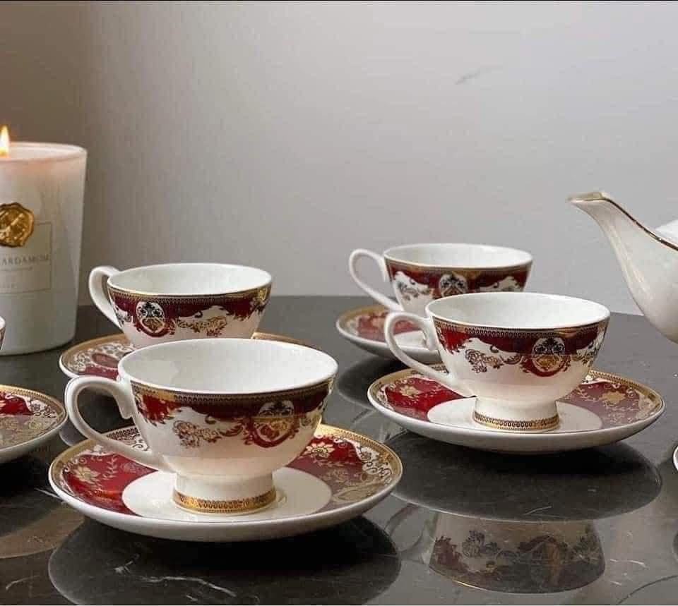 Bộ ấm trà hoàng gia đỏ Imperial Hàng chính hãng