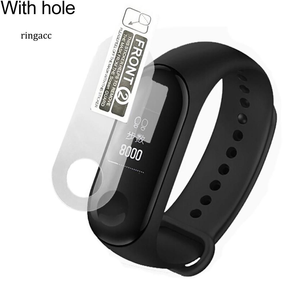 Set 3 Miếng Dán Màn Hình Trong Suốt Chống Trầy Cho Đồng Hồ Thông Minh Xiaomi Miband 3