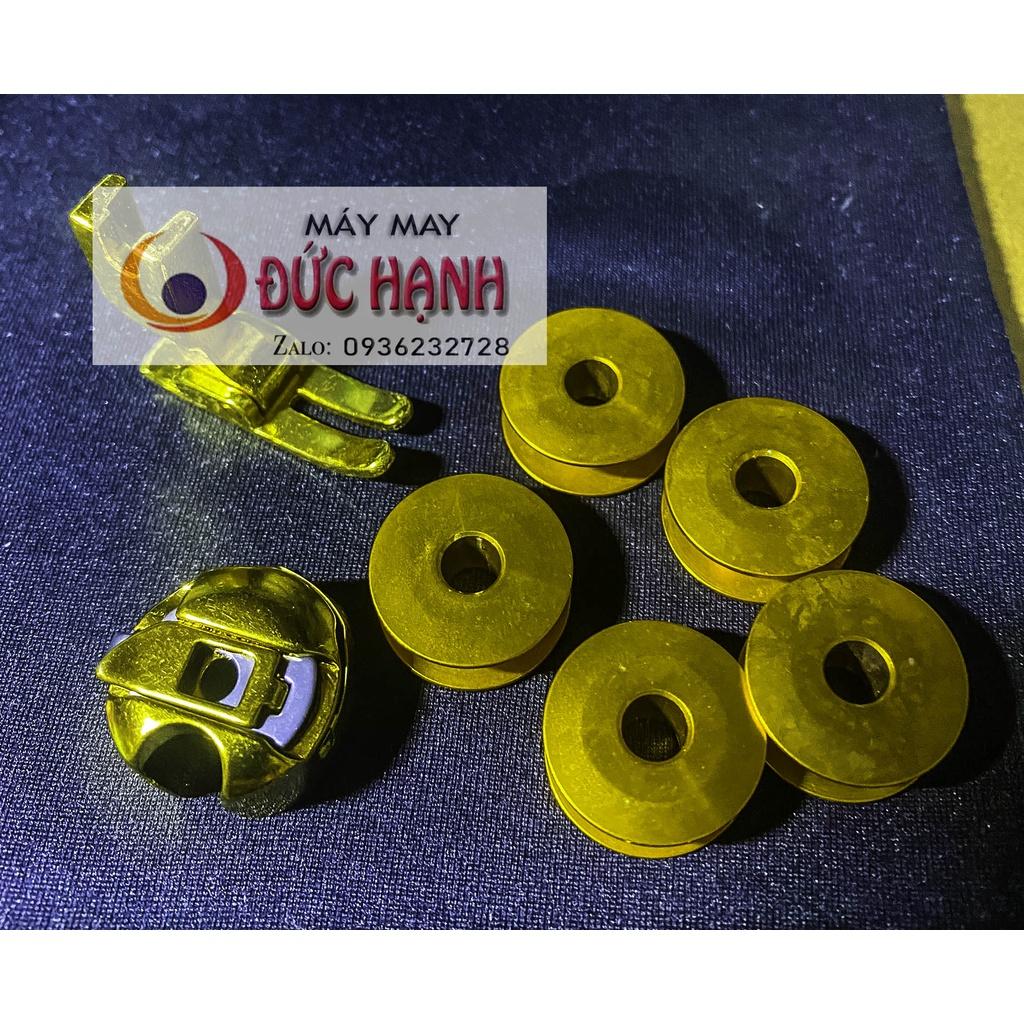 Combo Thuyền suốt nhôm vàng máy 1 kim công nghiệp