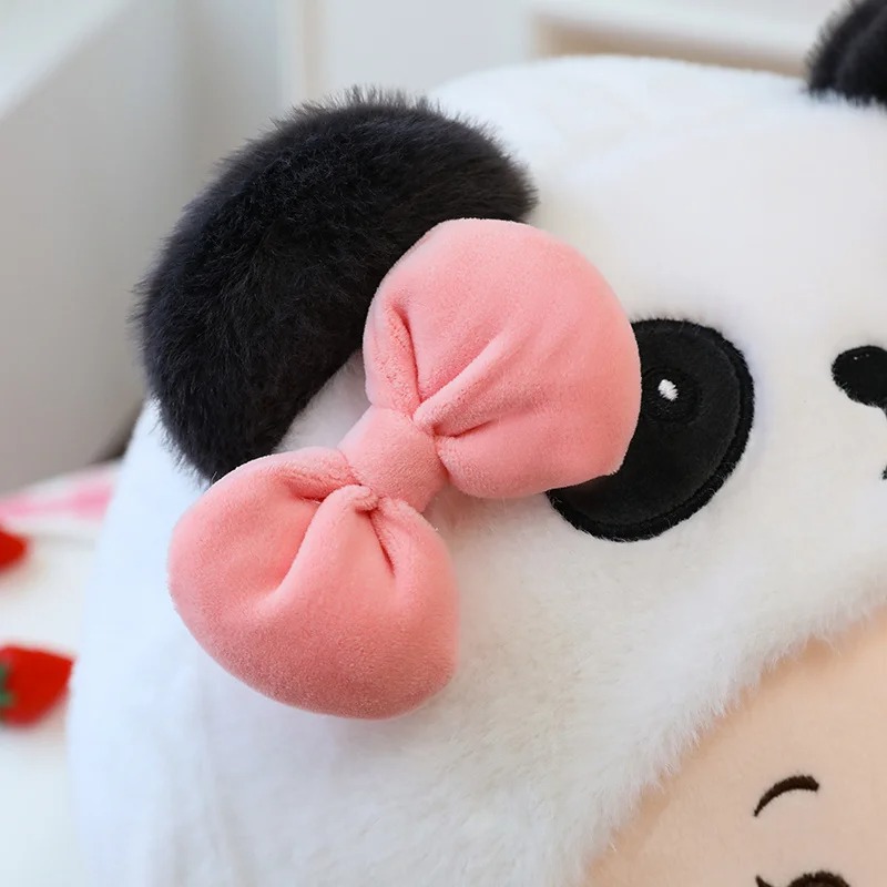 Thú nhồi bông heo cosplay gấu trúc ôm bình sữa - Size từ 25cm đến 85cm - Quà tặng gấu bông heo ôm bình sữa êm mịn cho bé