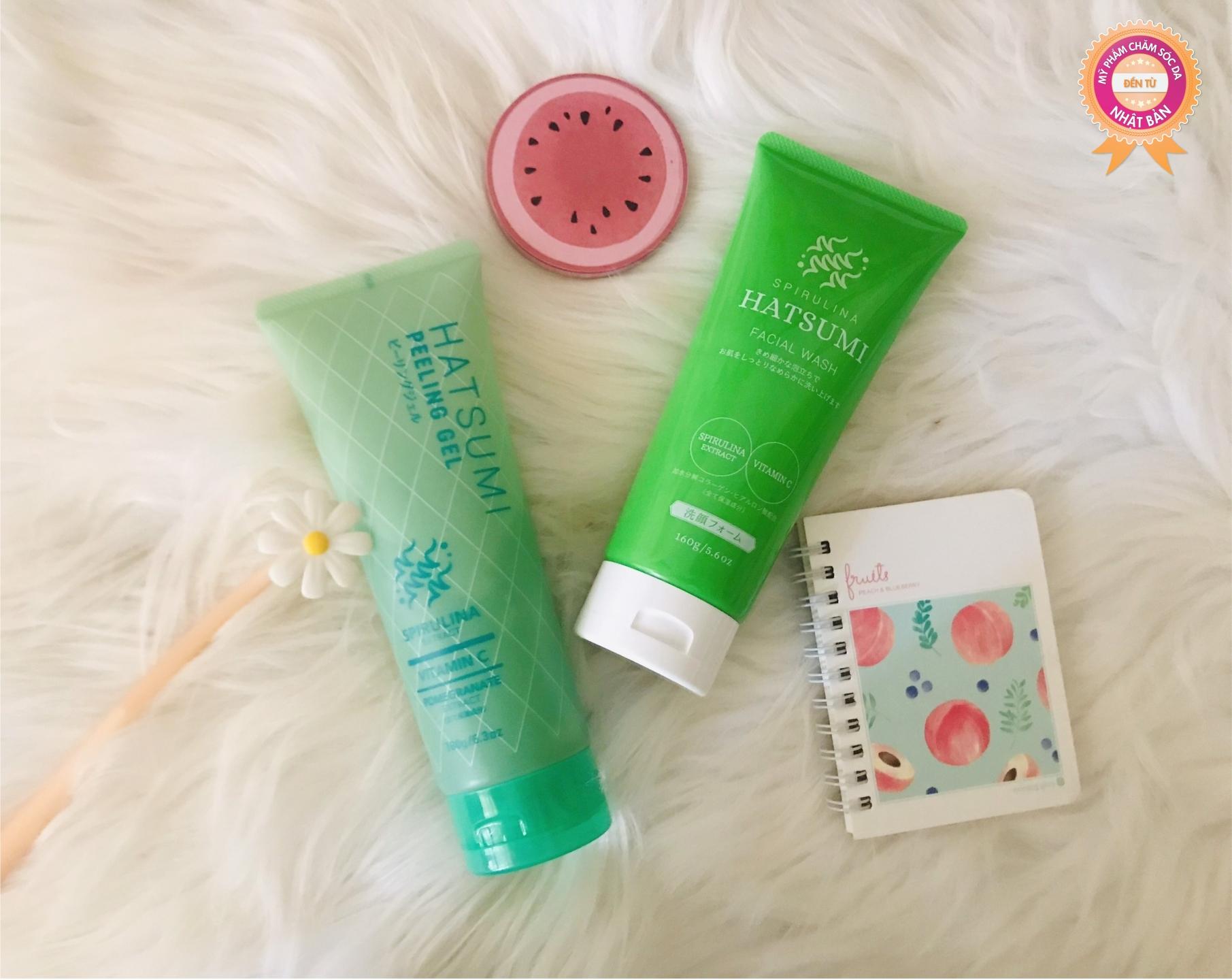 Tẩy Tế Bào Chết Tinh Chất Tảo Xoắn &amp; Vitamin C - HATSUMI PEELING GEL 180ml