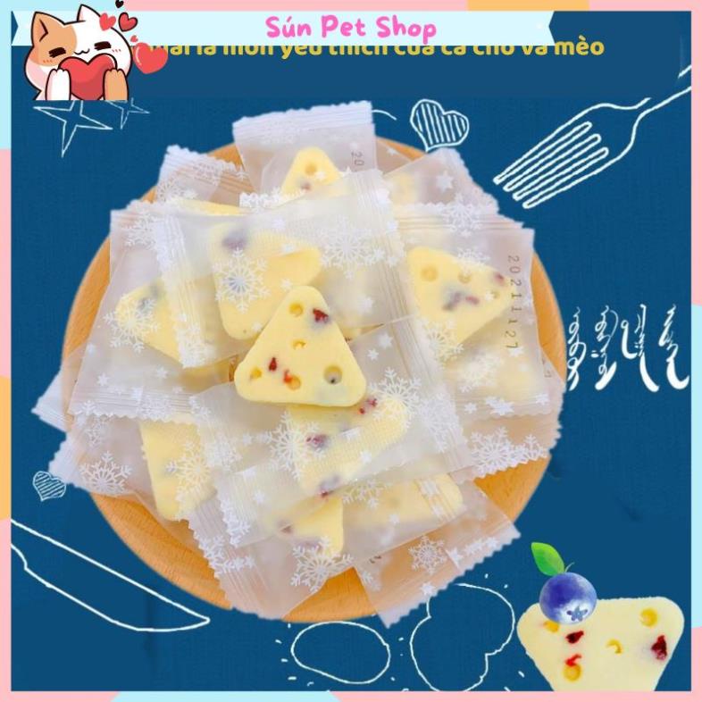 Bánh thưởng phô mai béo ngậy, giàu dinh dưỡng cho thú cưng (Snack cho chó mèo nhiều vị)