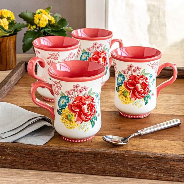 Sét bình nước kèm cốc The Pioneer Woman Merry Meadow Hàng chính hãng
