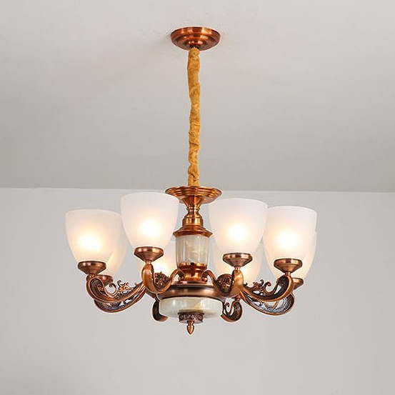 Đèn chùm HACOT hiện đại, sang trọng loại 8 tay trang trí nội thất cao cấp - kèm bóng LED chuyên dụng.