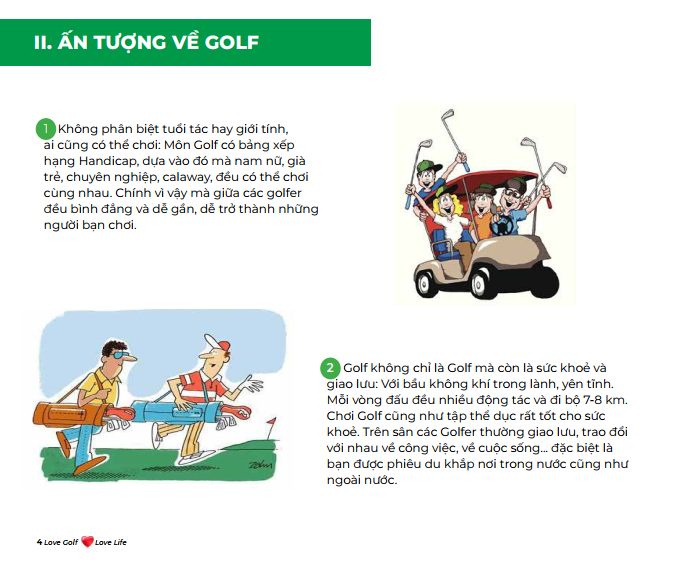 SÁCH HƯỚNG DẪN CHƠI GOLF "Love golf - Love life"