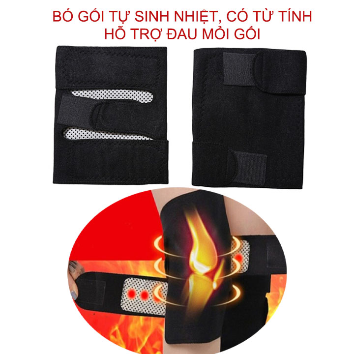 Bó gối giữ và tự sinh nhiệt thế hệ mới vừa bảo vệ vừa hỗ trợ đau mỏi gối BG03 (1 đôi)