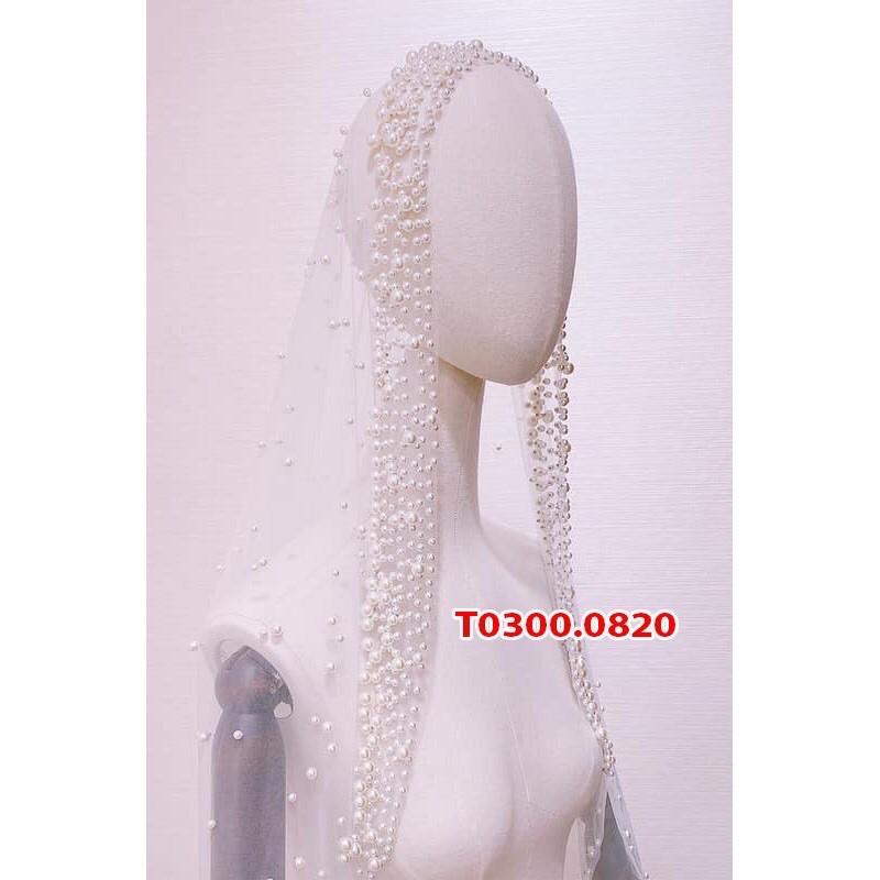 Voan lúp cô dâu hạt trai
