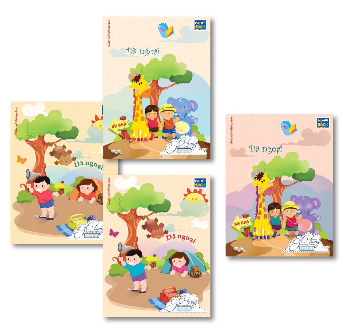 (Mua 10 Cuốn Tặng 3 Cuốn) Tập vở Học Sinh Dã Ngoại (96 Trang) 5 Ô ly