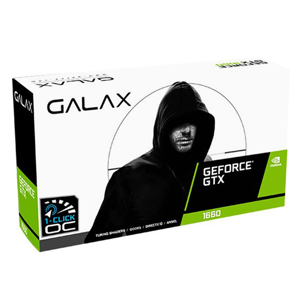 Card Màn Hình VGA Galax GeForce GTX 1660 EX 6GB GDDR5 (1 Click OC) 60SRH7DS03EX BLACK - Hàng Chính Hãng