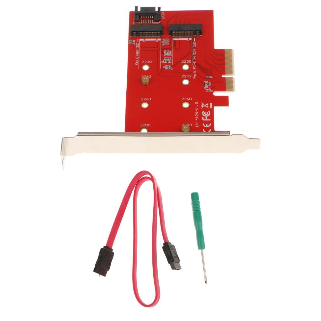 To M.2 Adapter Card Supports 2230/2242/2260/2280 Size SSD