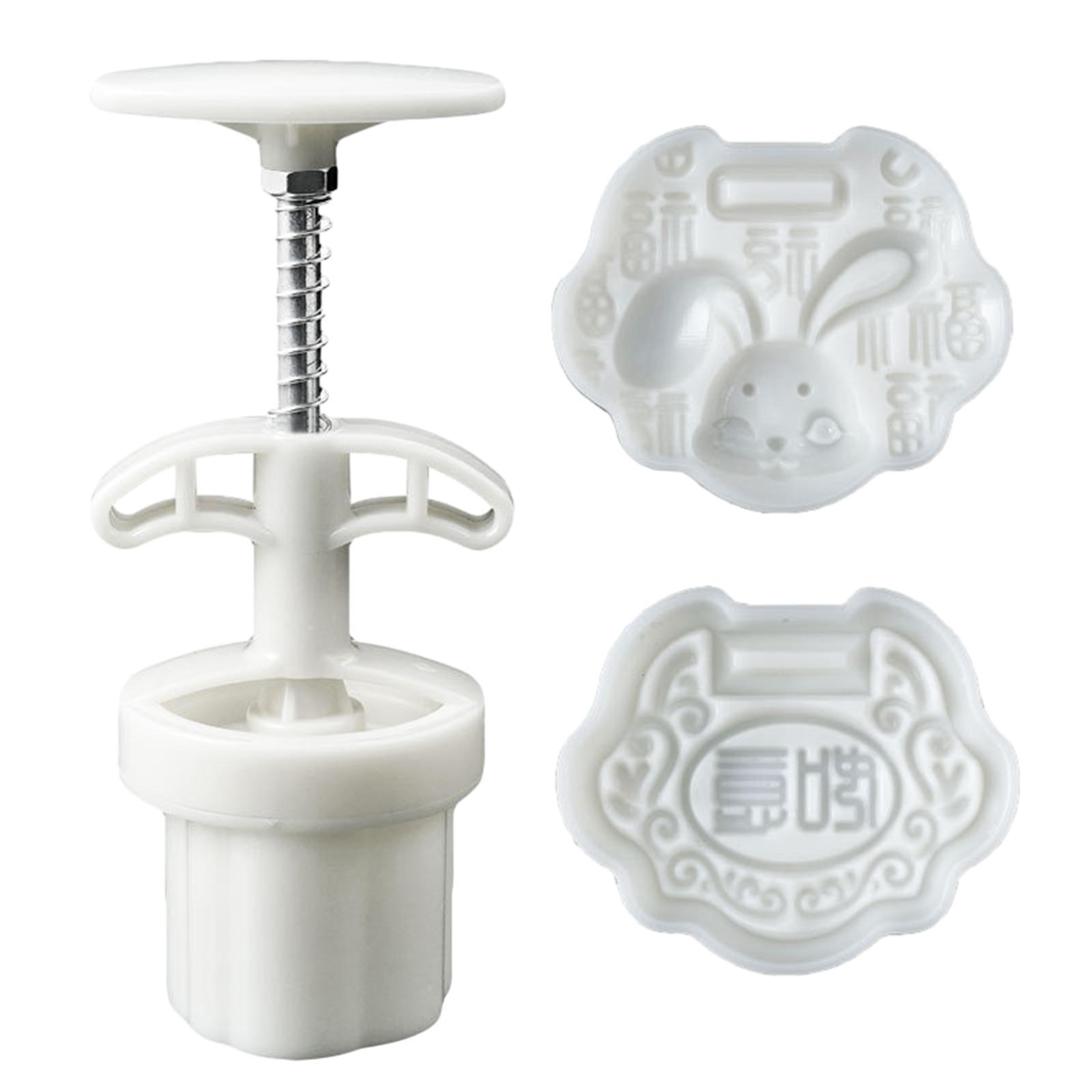 Moon Cake Maker Hand Press Cookie Stamps Pastry Tool for Dessert Cookie Cake