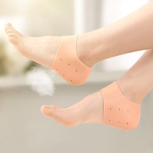 Set 2 Miếng Lót Gót Silicon Bảo Vệ Gót Chân, Chống Mòn Gót, Êm Chân, Chống Đau Chân, Xước Gót