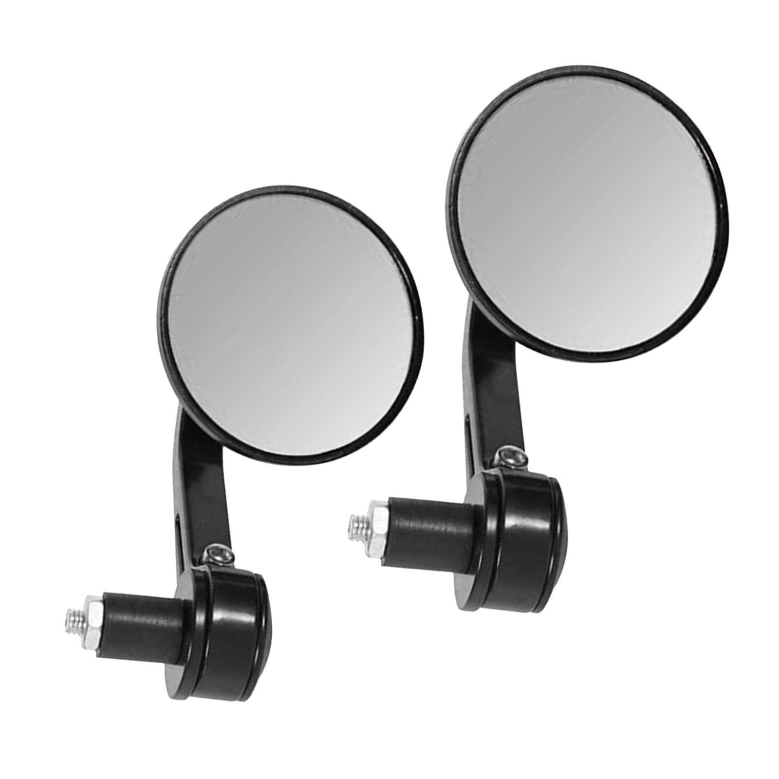 2pcs Motorcycle Rear View Mirrors Aluminum Alloy Motorbike Side View Mirrors