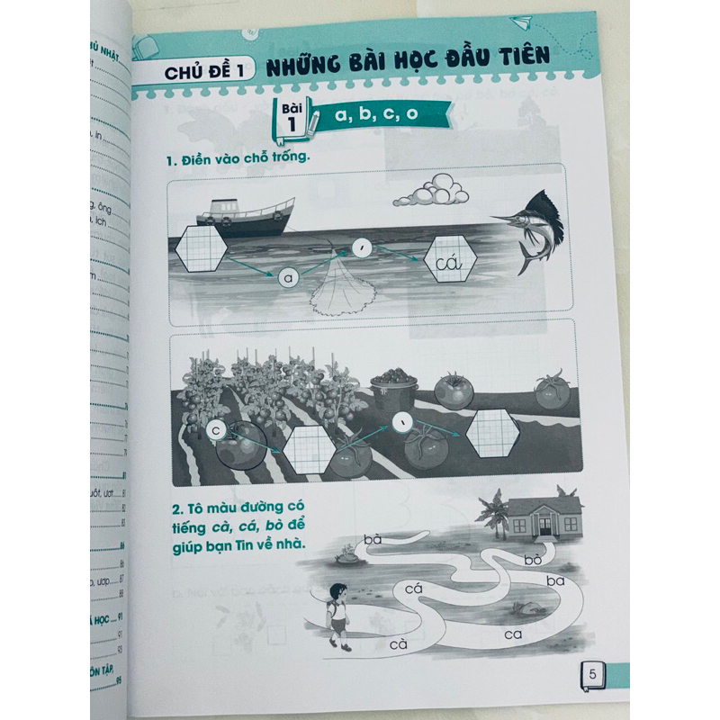 Sách - Combo Vở thực hành Tiếng Việt 1 - Tập 1 + 2 (Chân trời)