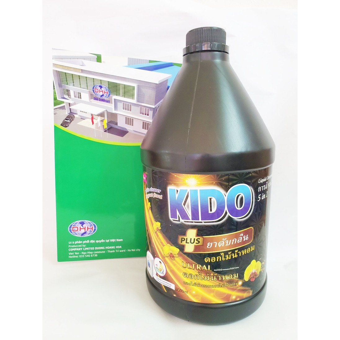 Nước Giặt Xả Thái Lan Hương thơm nhẹ nhàng ,Bảo Vệ Sợi Vải KiDo Đen 3600ml