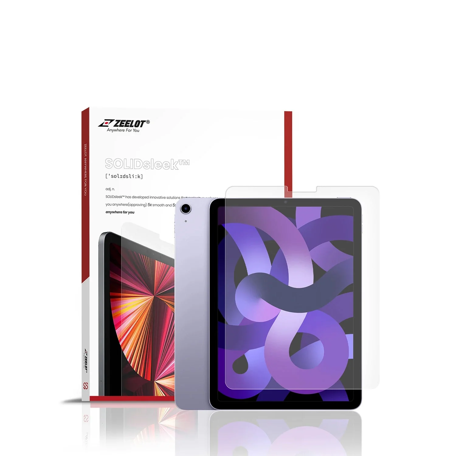 Dán cường lực dành cho iPad Pro 11" 2021/2020/2018/Air 5/4 10.9" Zeelot PureGlass 2.5D Clear - Hàng Chính Hãng