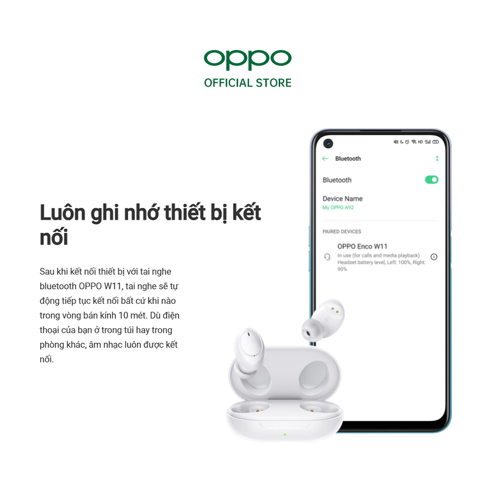 Combo Sản Phẩm OPPO (OPPO Band + Enco W11) - Hàng Chính Hãng