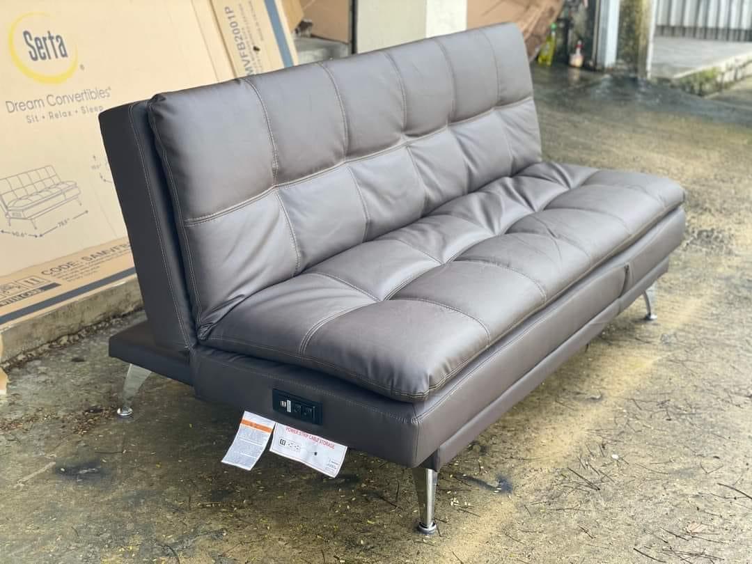 Sofa bed gập 2 chiều tích hợp ổ cắm sạc điện thoại Juno Sofa Kích thước 2m