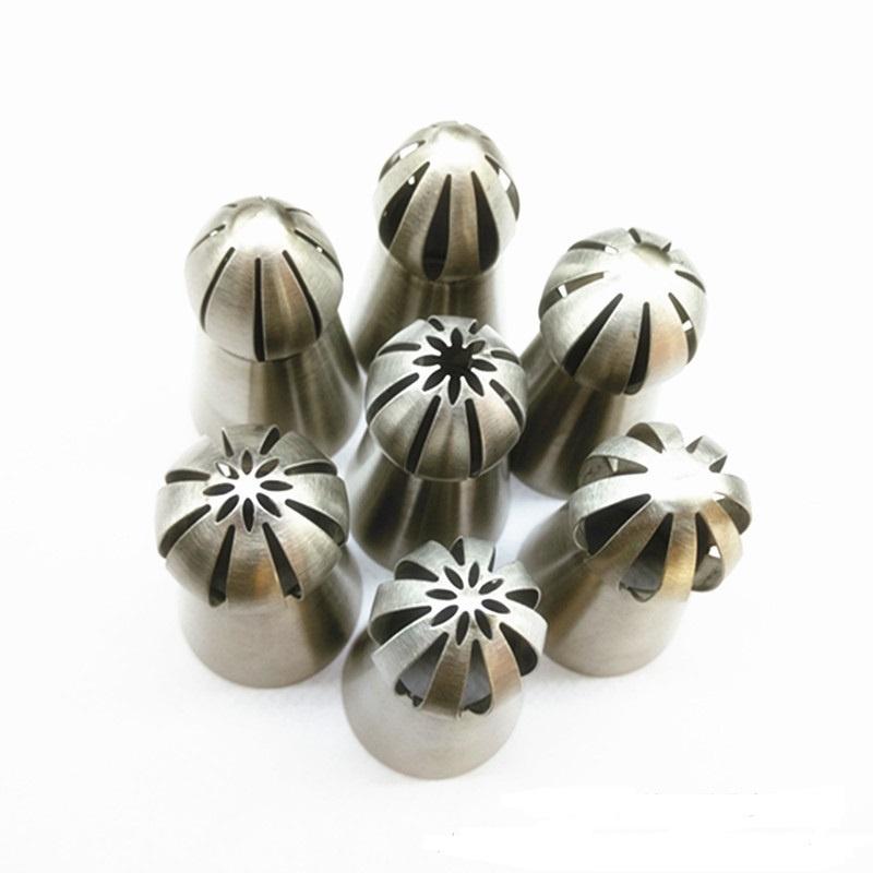 Bộ 7 Đuôi bắt bông kem 3D Balltips cầu đui tạo hình hoa văn bánh kem Hình Quả Cầu - CBDUI3DBALL7P