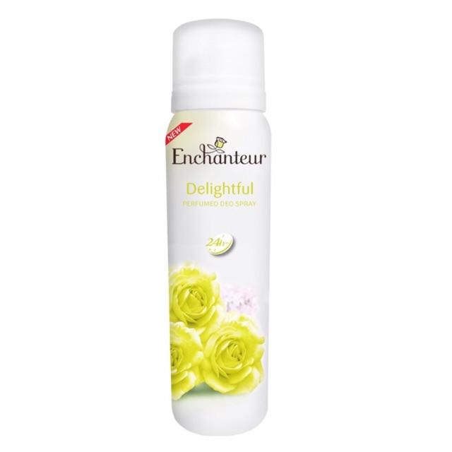 Combo Xịt khử mùi toàn thân Enchanteur Delightful 150ml +Nước hoa bỏ túi Delightful 18ml