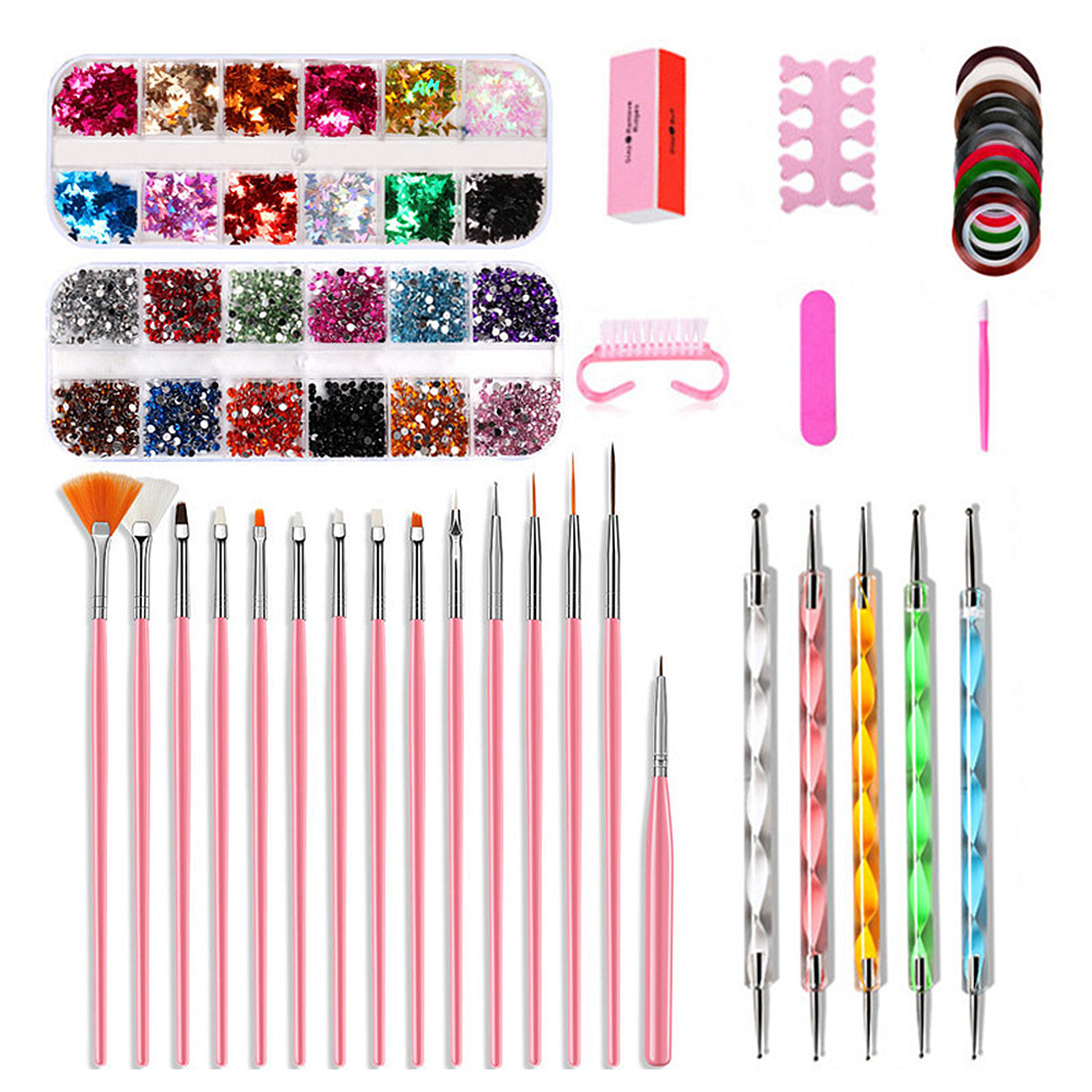 Mua Nail Art Tool Kit Nail Art Painting Pen Nail Dual-end Dotting Pens Nail Polisher Handle Grip Nail Brush Gold Foil Nail Mua Nail Art Tool Kit Nail Art Painting Pen Nail Dual-end Dotting Pens Nail Polisher Handle Grip Nail Brush Gold Foil Nail