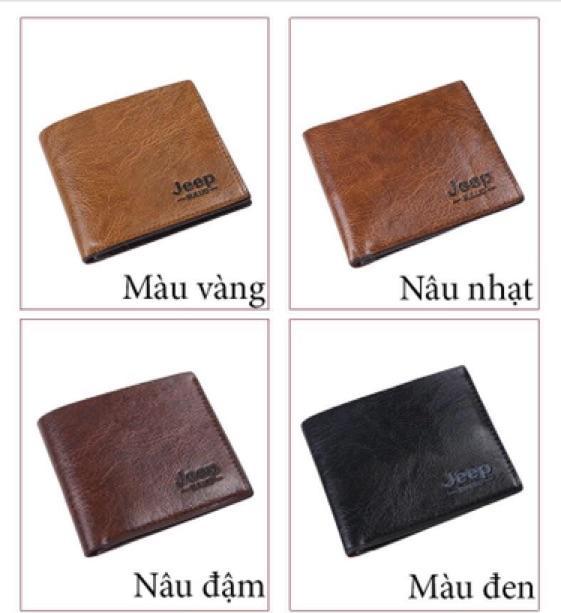 Ví da nam Jeep thời trang