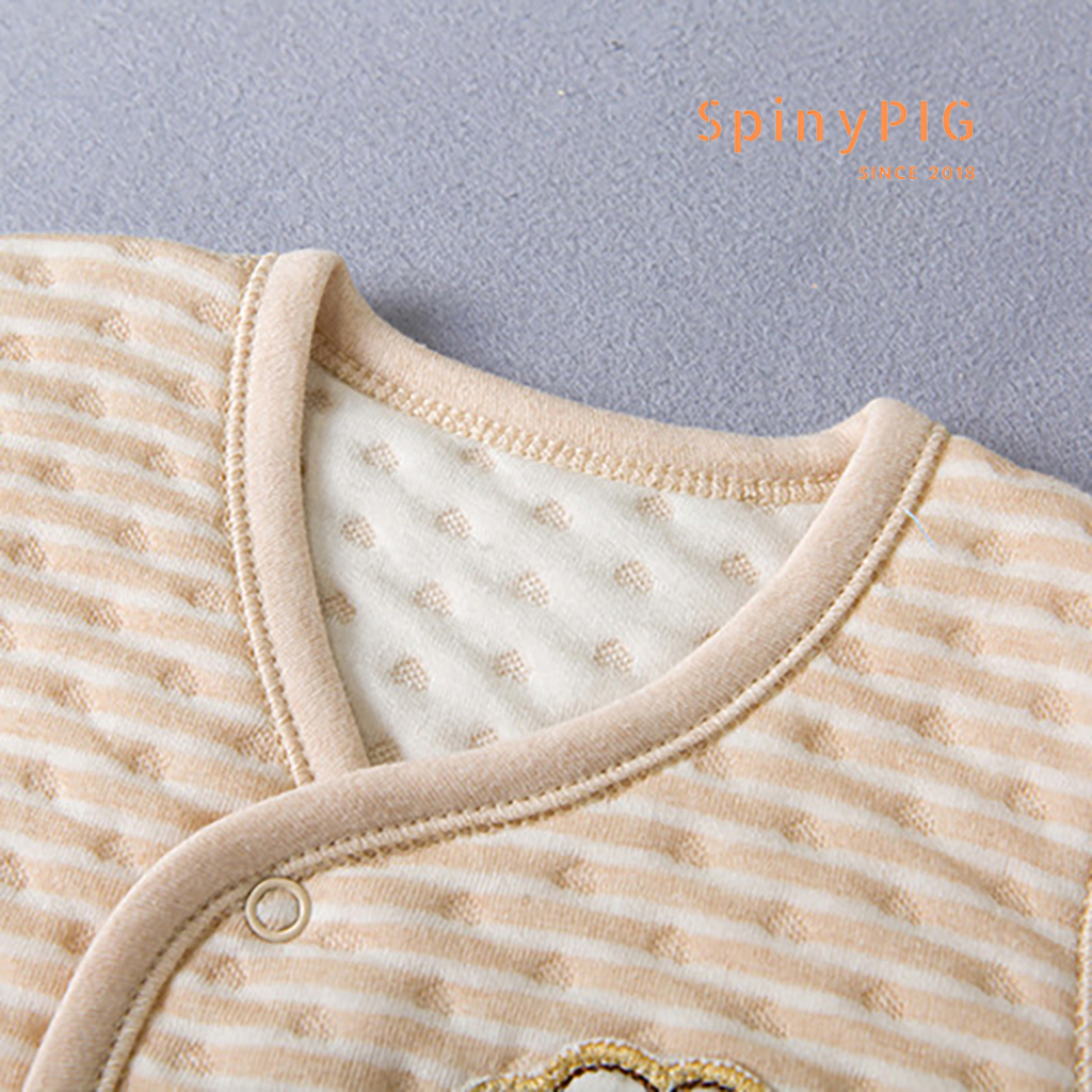 Áo khoác gile trần bông cho bé 0-3 tuổi 100% cotton hữu cơ tự nhiên không chất tẩy nhuộm cực kỳ mềm mại và ấm áp