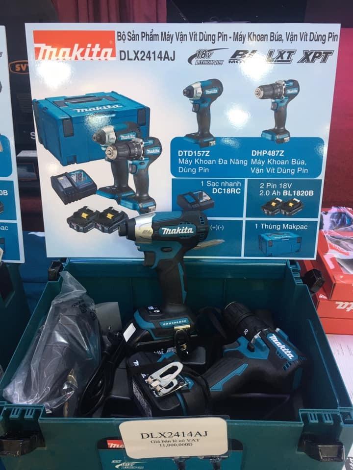 BỘ SẢN PHẨM MAKITA DLX2414AJ - HÀNG CHÍNH HÃNG