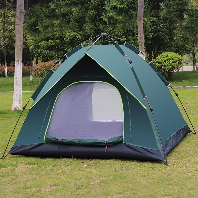 Lều cắm trại 2 người với 2 cửa 2 lớp chống nắng hiệu quả loại bung tự động cao cấp