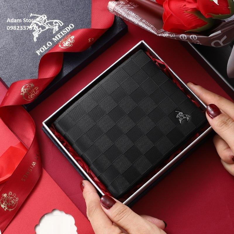 Ví Da Bò Nam Cao Cấp POLO MEISDO Sang Trọng Bảo Hành 24 Tháng