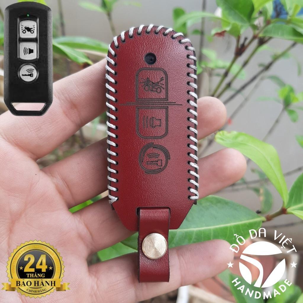 Bao Da Chìa Khóa SH, PCX, SH Mode, Cub 125, Adv 3 nút. Da Bò Nhập Khẩu